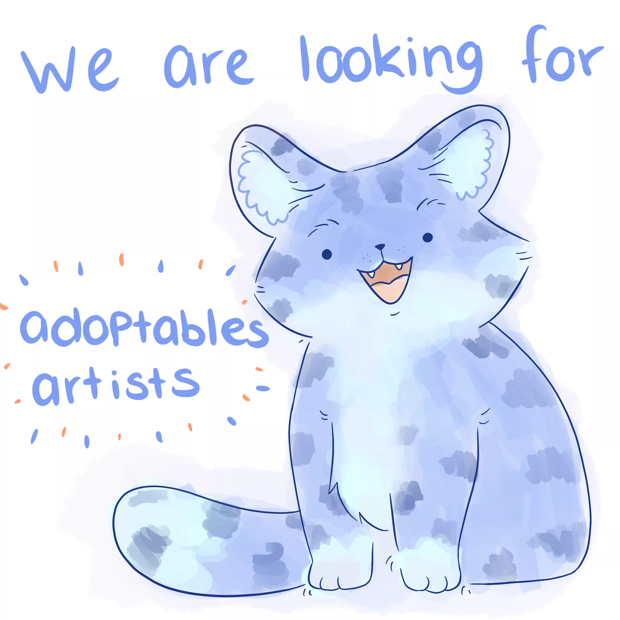 We are looking for adoptables artists!