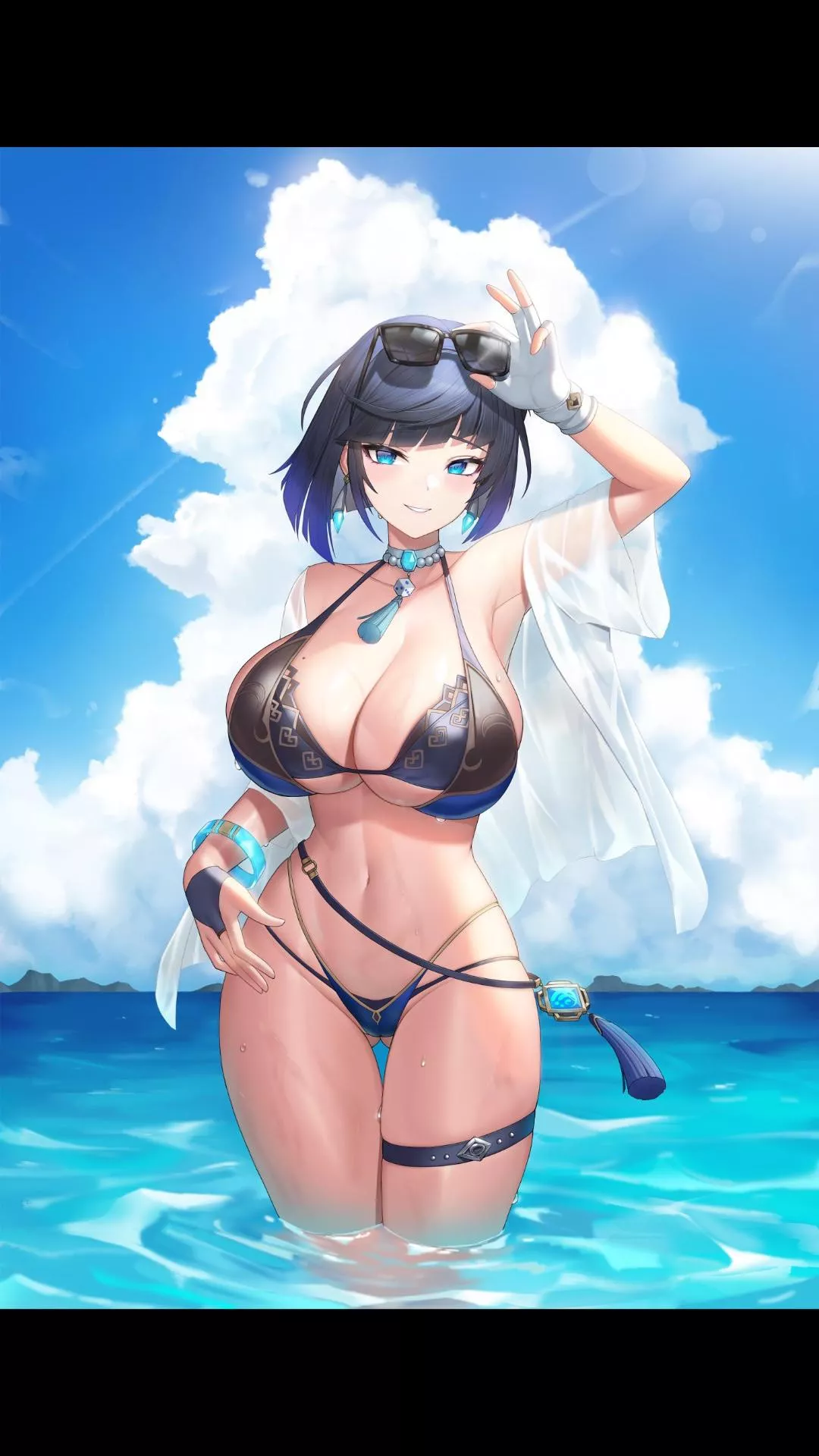 Yelan in a bikini