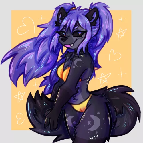 Art trade with a friend (art by me)