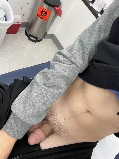 At the doctors. Was a little nervous to take this one