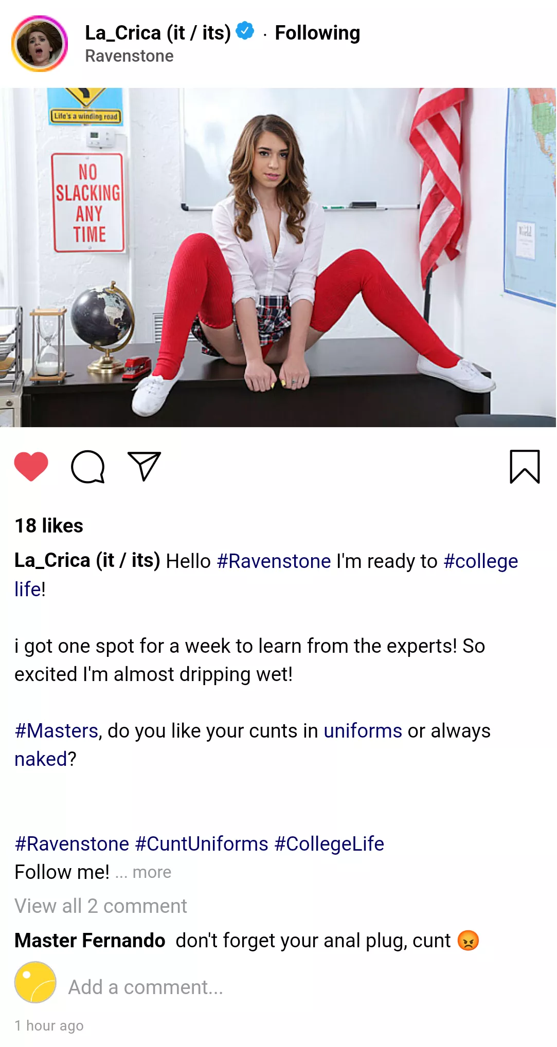 (cuntagram) - @la_crica - Ravenstone