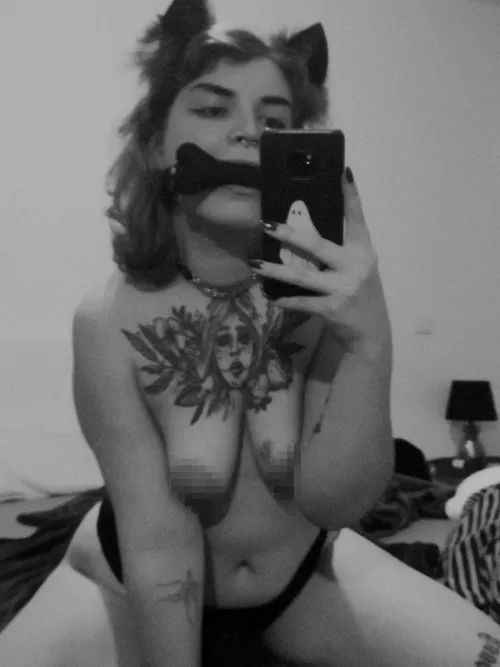 cute little puppy gf waiting to drool on you 🤤