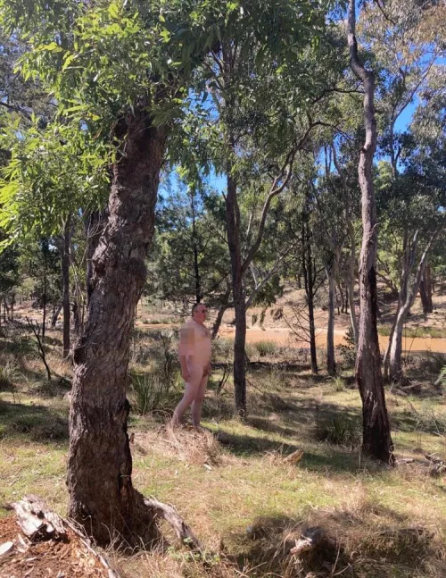 Enjoying the sunshine on morning walk
