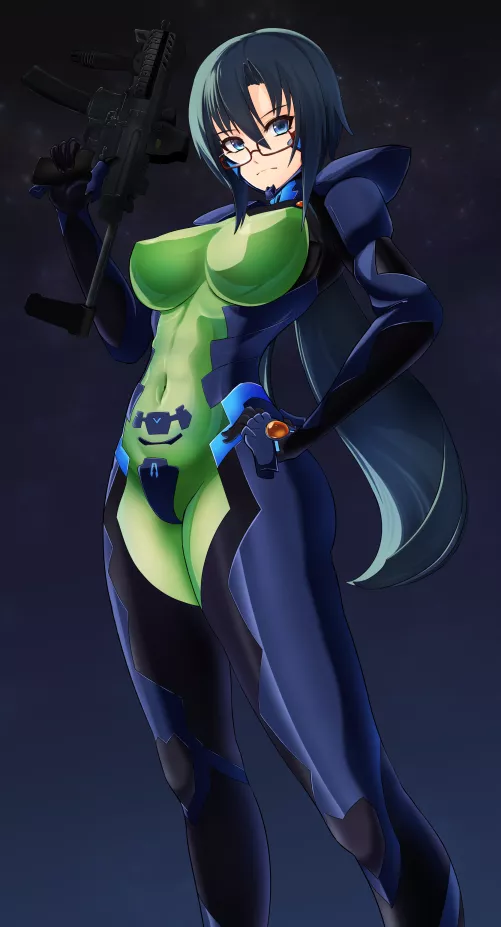 First Lieutenant Sayoko Komaki At The Ready! (Nyato ) [Muvluv]