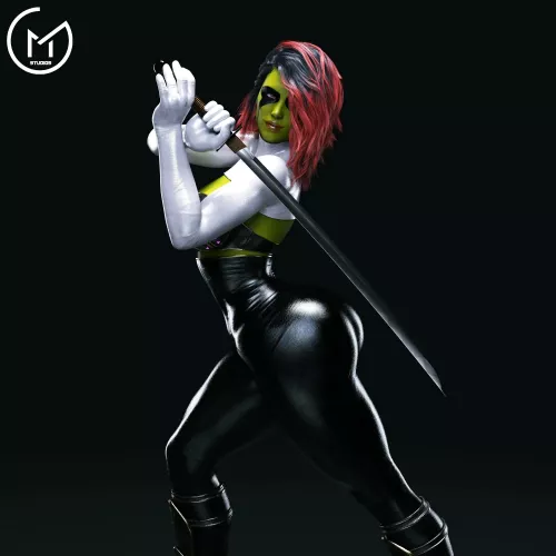 Gamora Sexy Pose with Sword (GM Studios/Ghost GM) [Marvel]