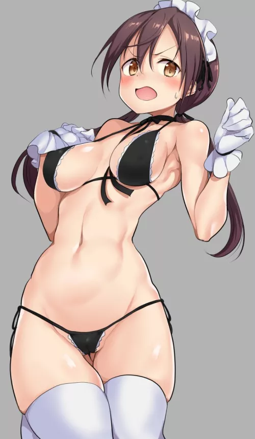 Gertrud Barkhorn Bikini Maid (Buta-Don ) [Strike Witches ]