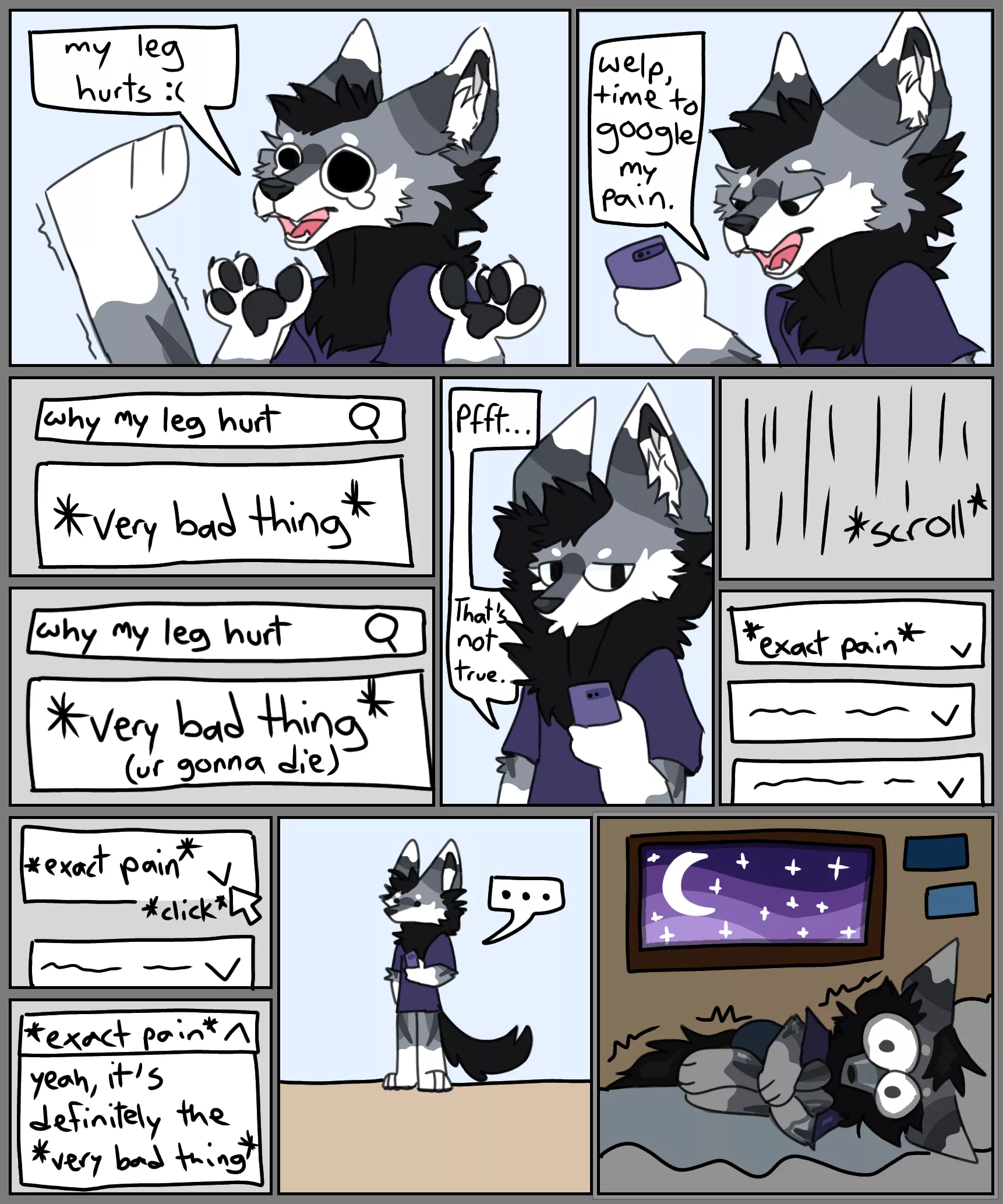 Googling your pain - Art by me ^^