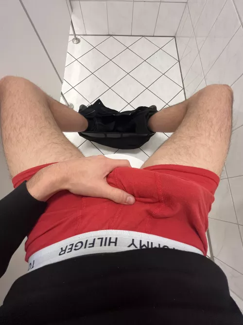 Horny in the office toilet