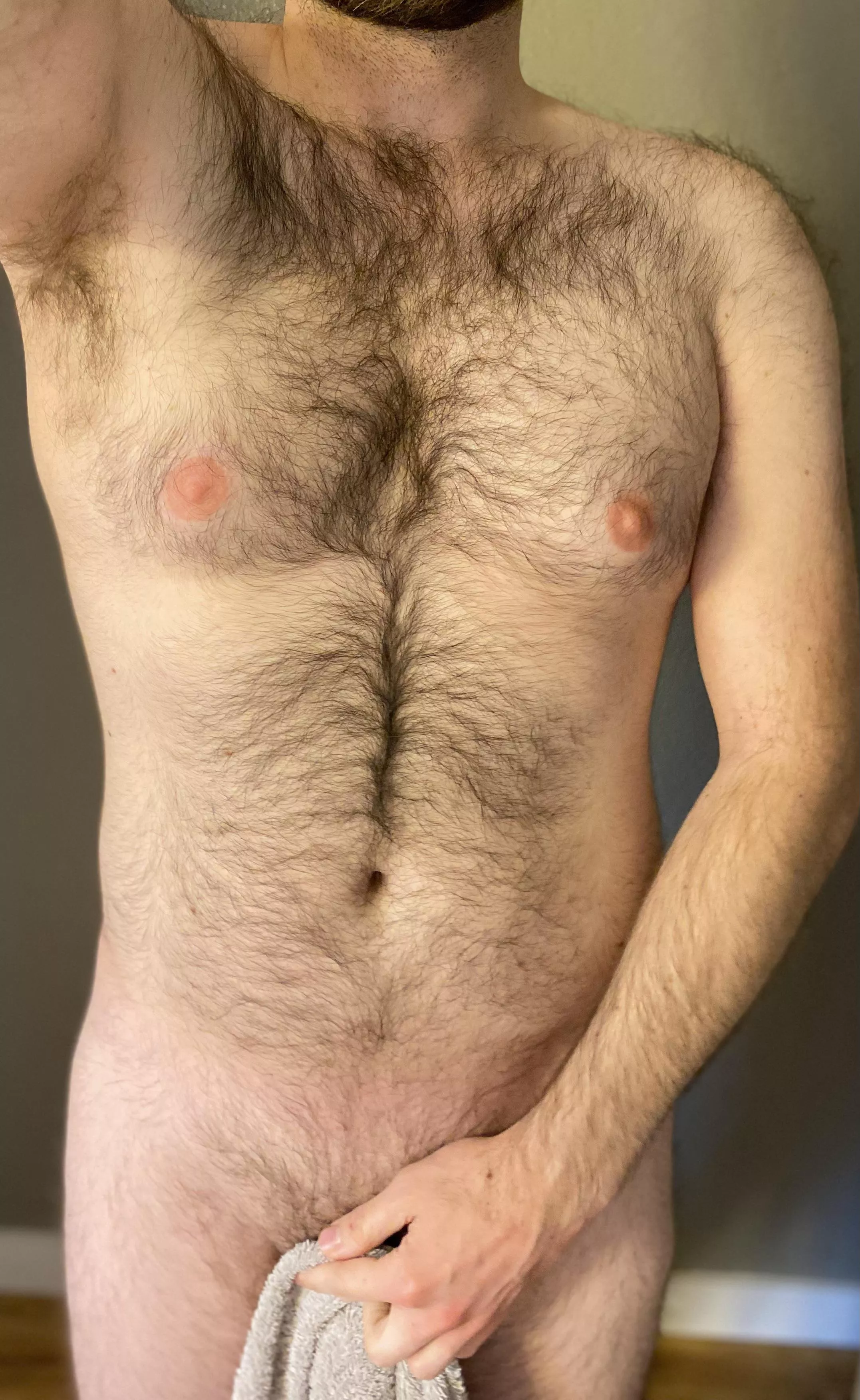 I can drop the towel and you can use me to dry off