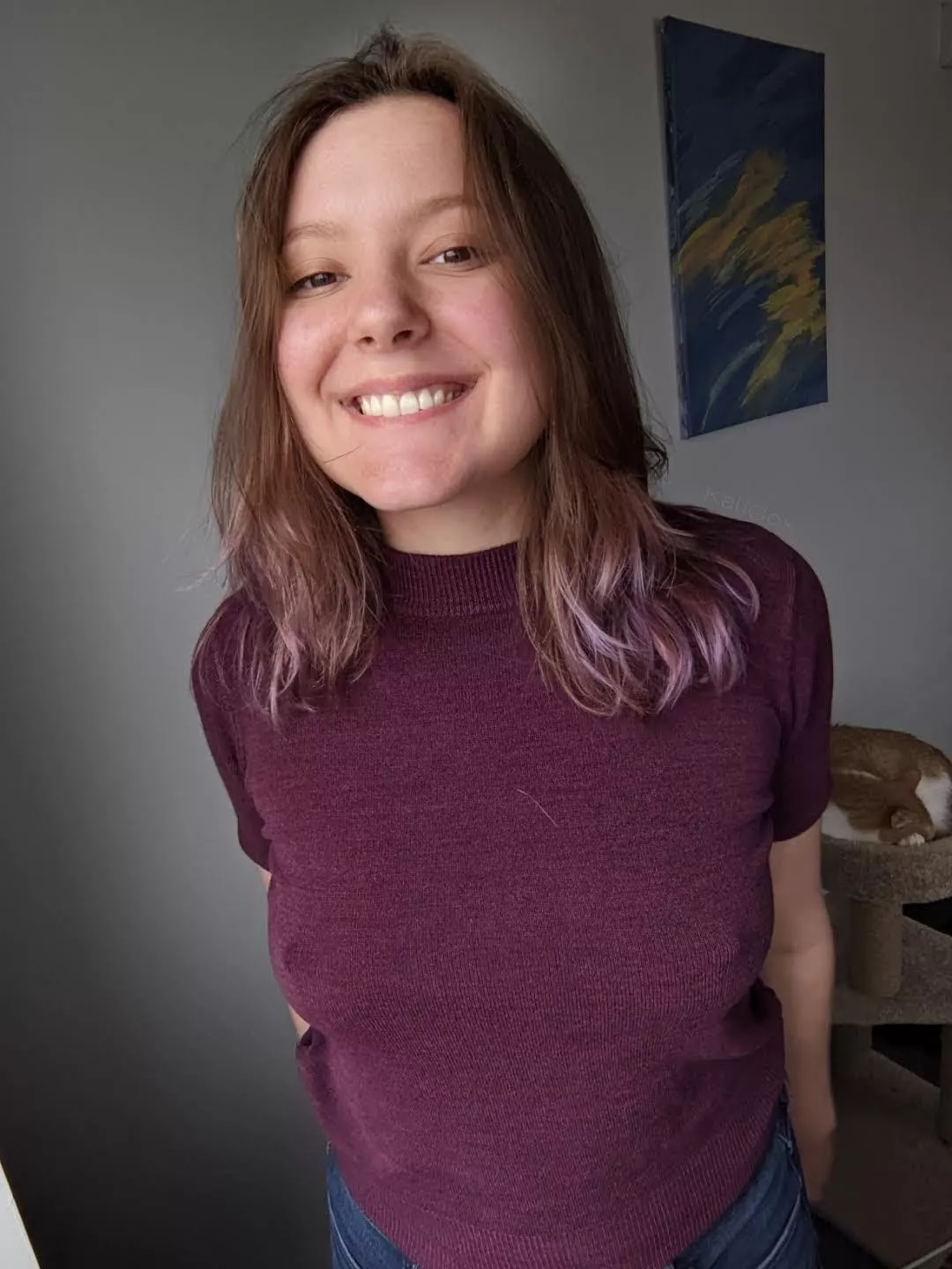 I like wearing no bra when going out dancing