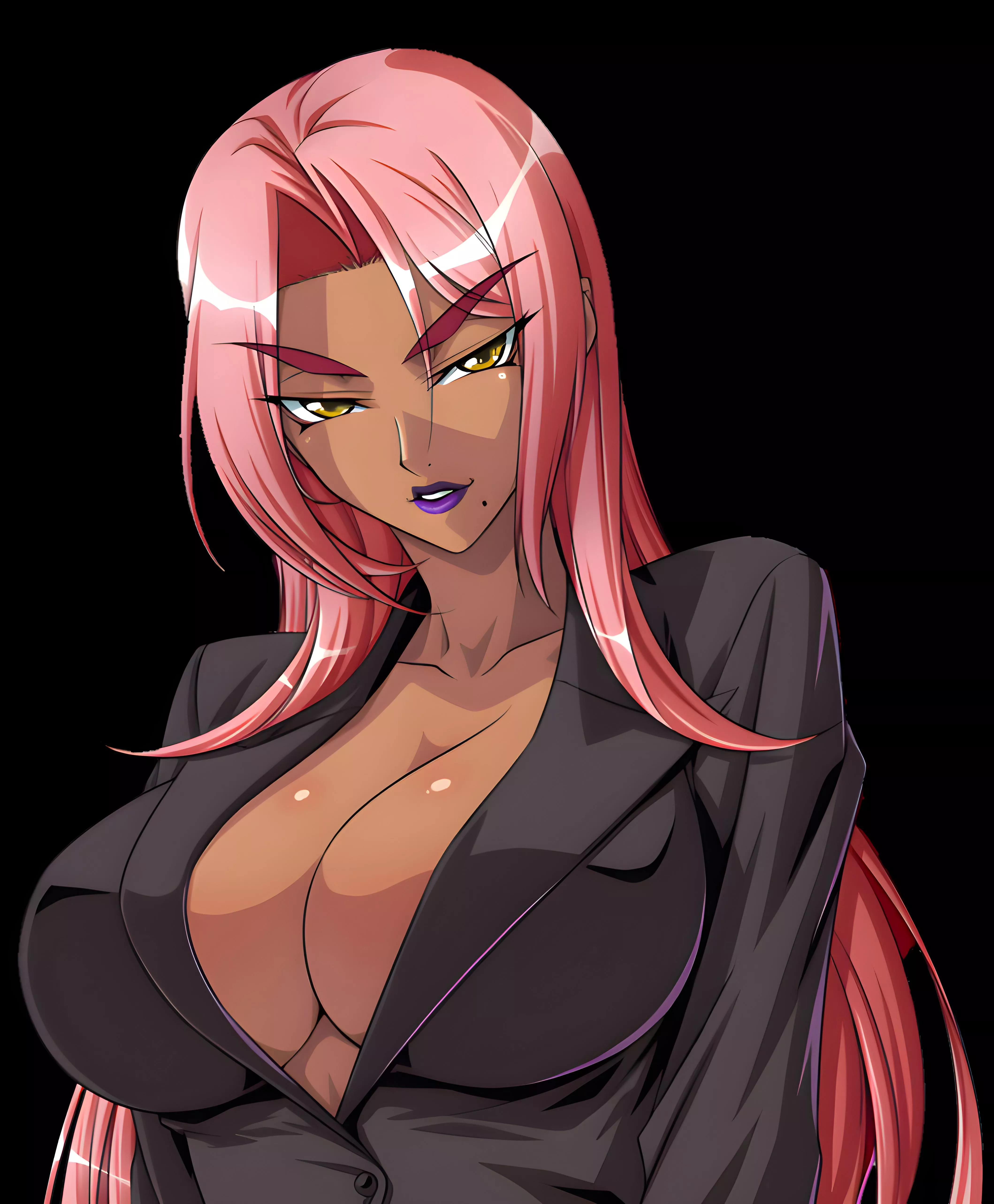 Ingrid in her secretary outfit