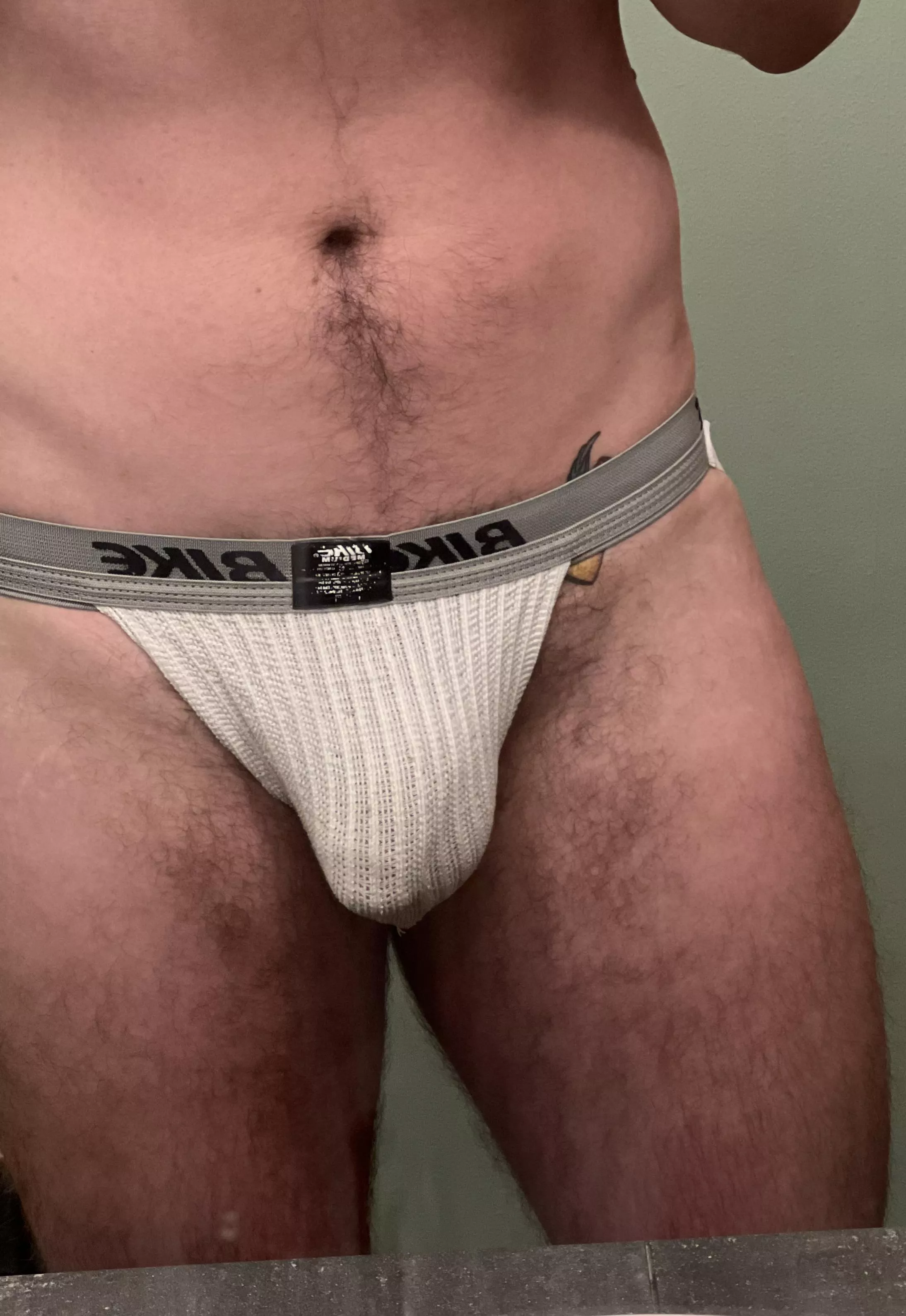 Is it normal to be obsessed w what your dick looks like in a jock?