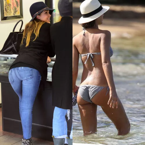 Jessica Alba has the cutest booty