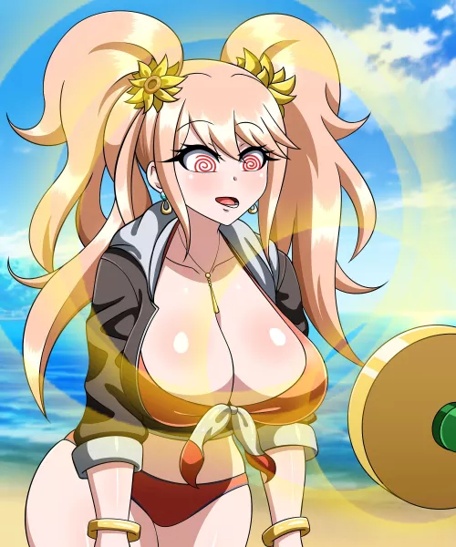 Just a fun beach day for her, too bad she won’t remember it! (Yensh, Junko)