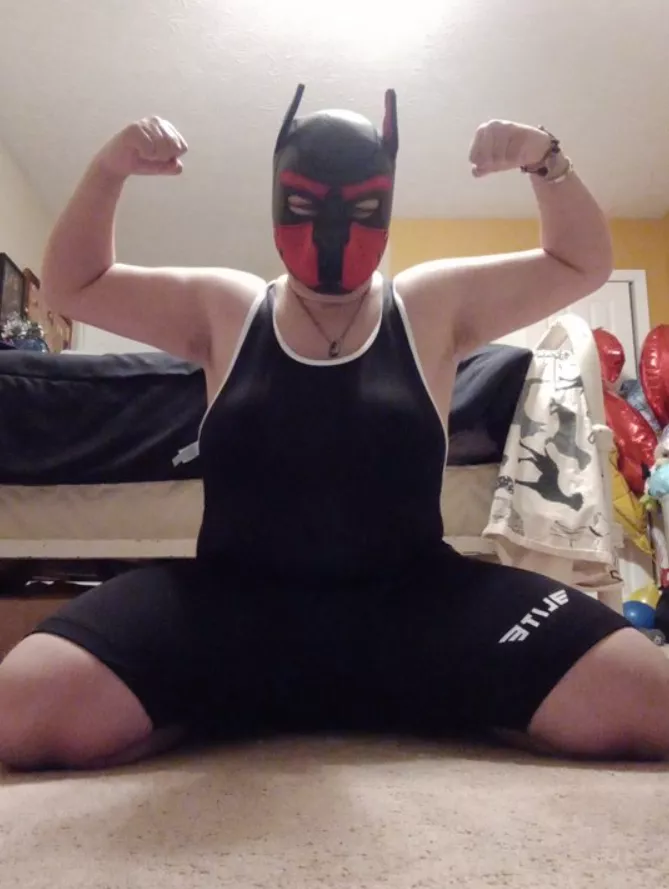 Just a Pup Showin Off His Singlet!