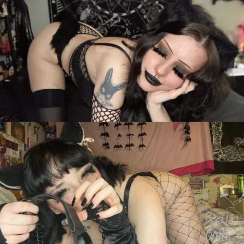 kitty arches with @lindsxy 🐱🖤