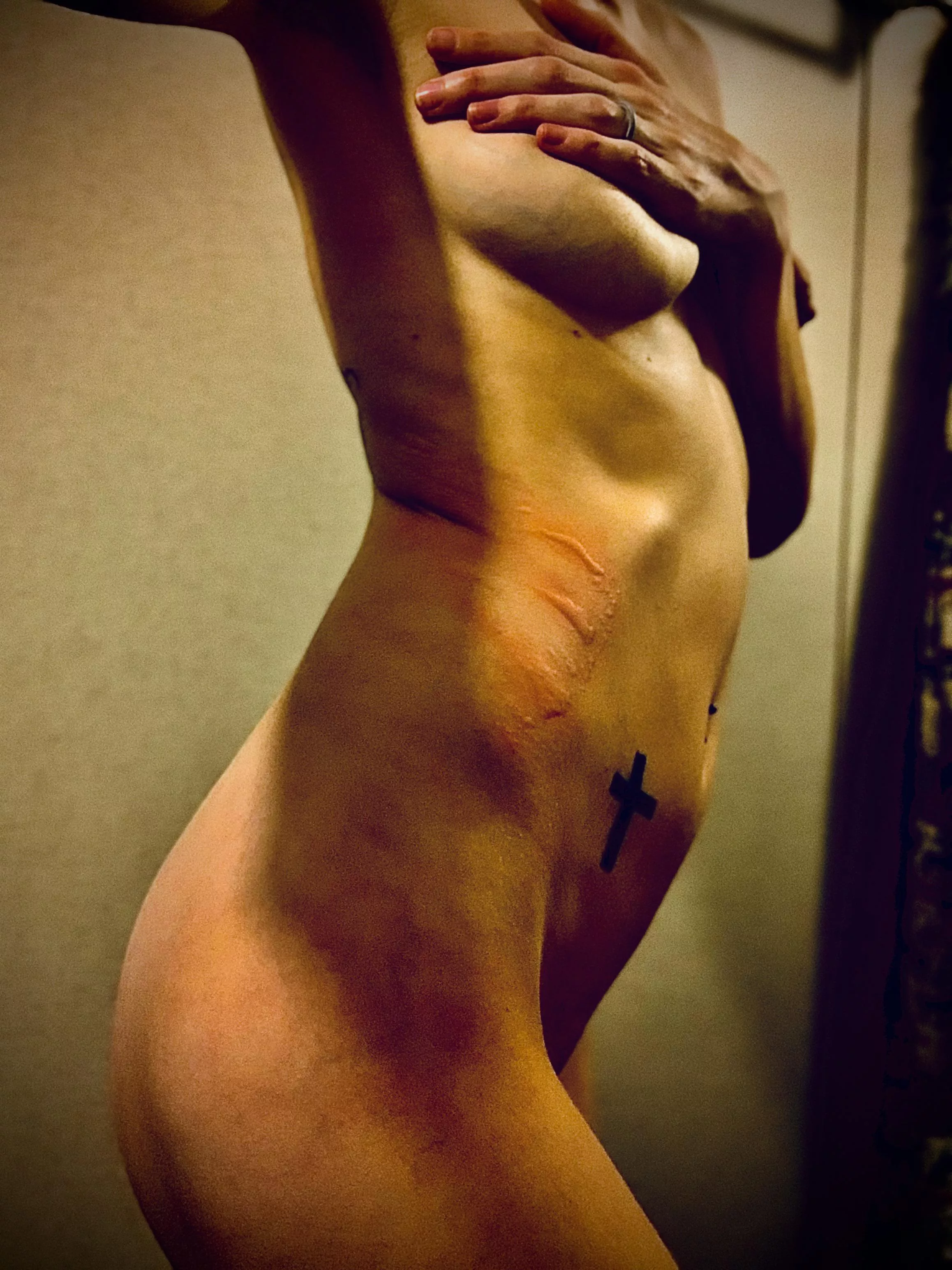 Loving my stripes of honor from Daddy’s flogger