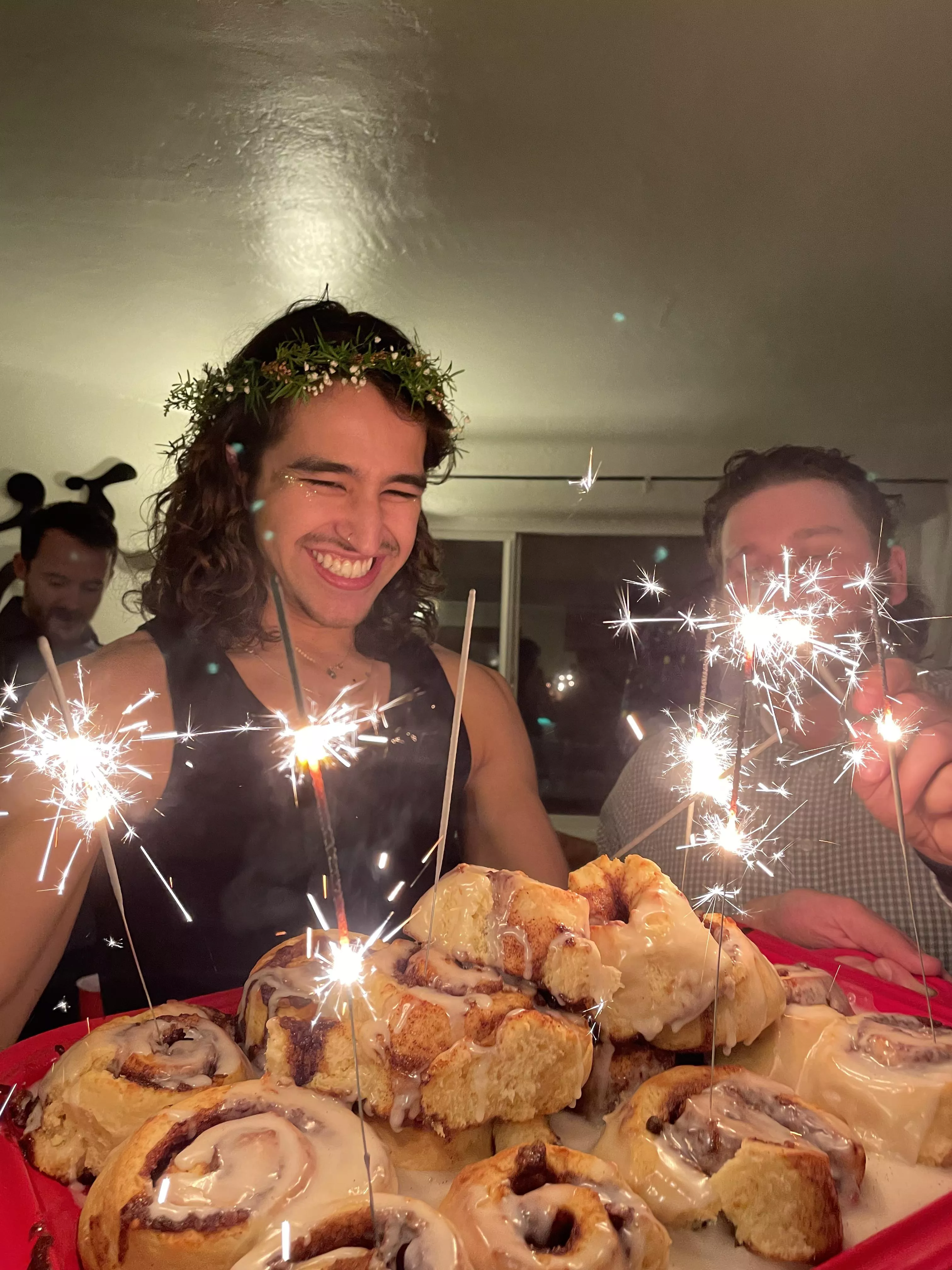 made homemade cinnies for my bday :’)