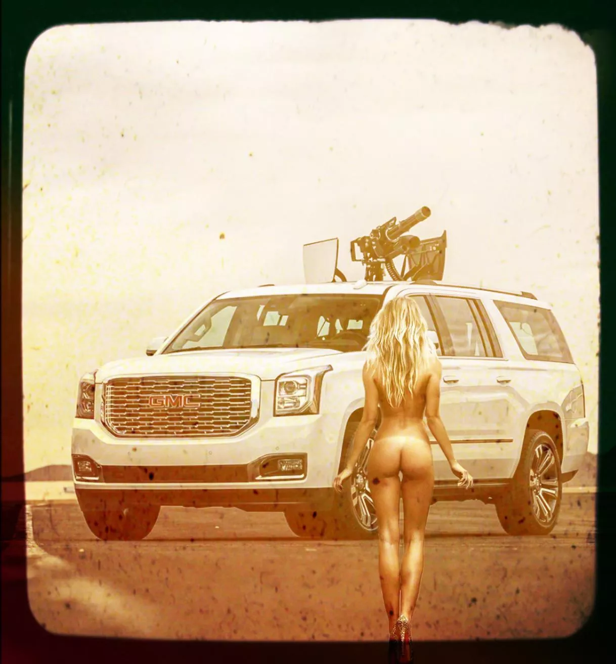 My wife did a photo shoot for a gun manufacturer catalog a while back. Here is one of the shots. So sexy.