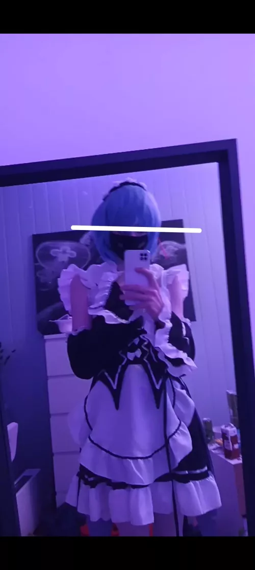 new rem outfit can't wait to use it on a cosplay con;3