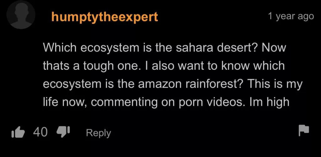 On deserts and rain forests