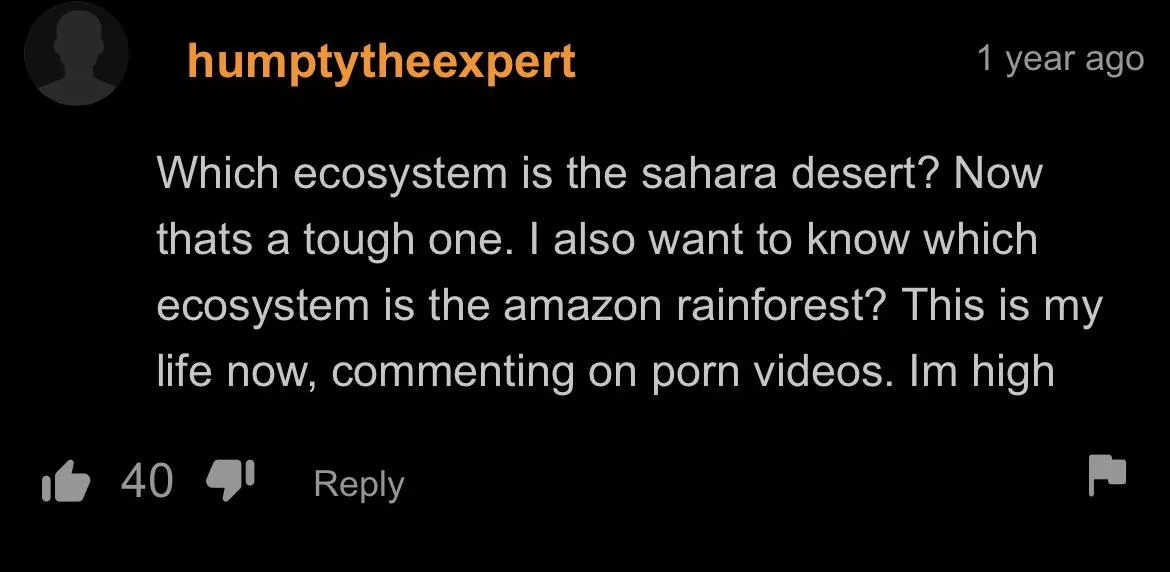 On deserts and rain forests