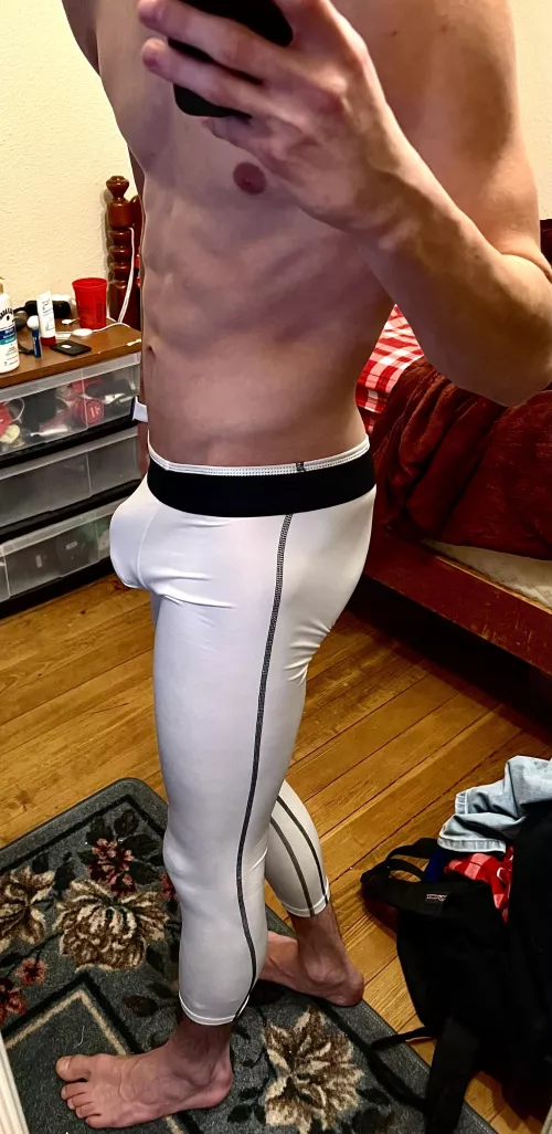 Post run in the Nike pros