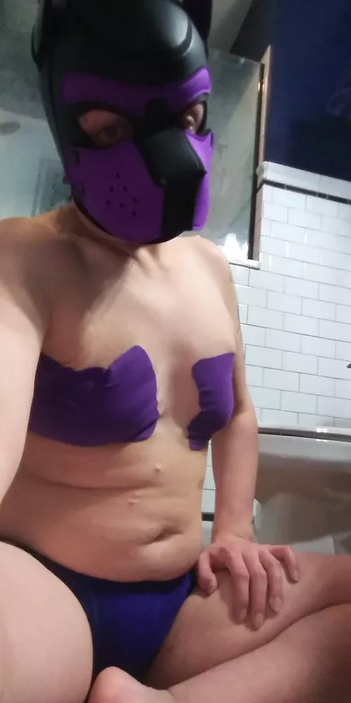 probs best pic I took tonight when i got the matching purple tape