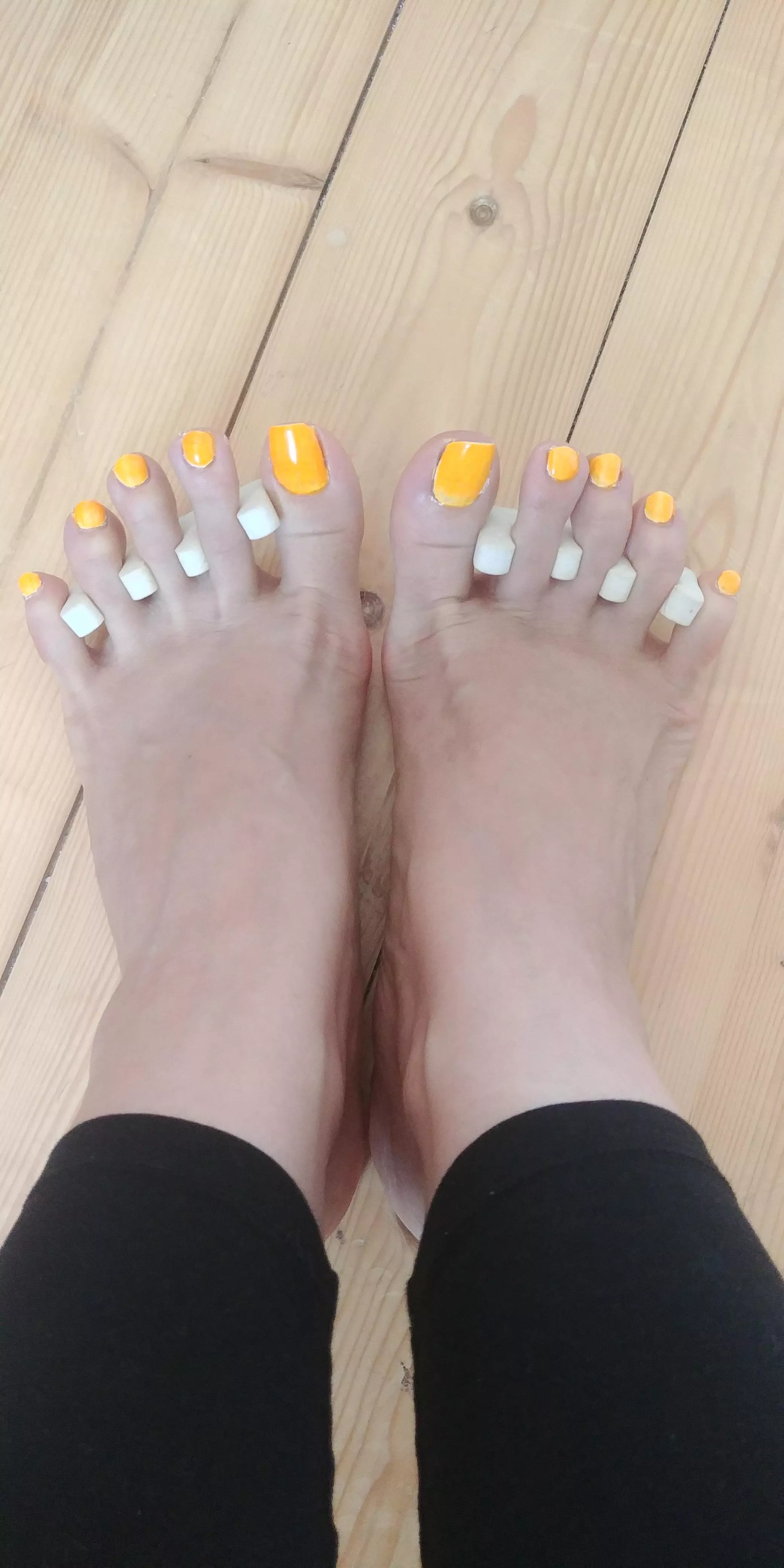 Raise some body part if you like Flight Attendant's feet