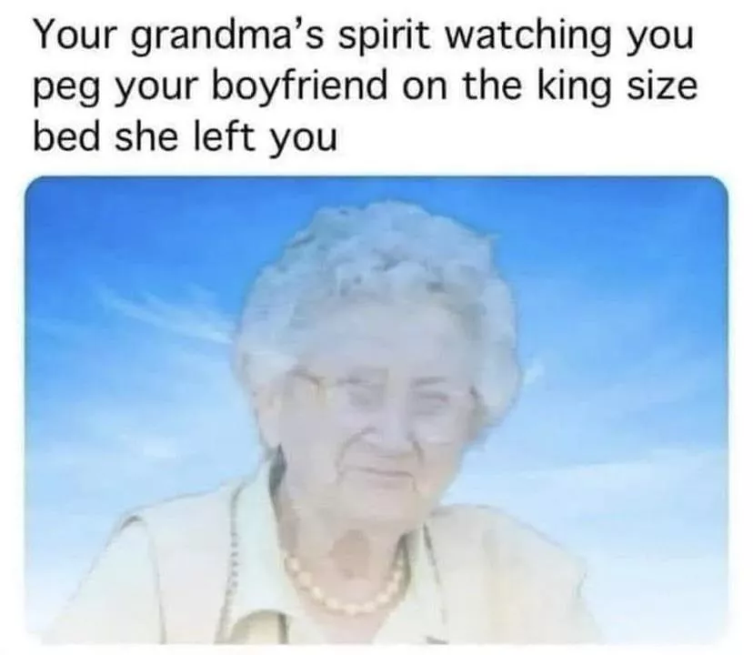 She also left you the strap