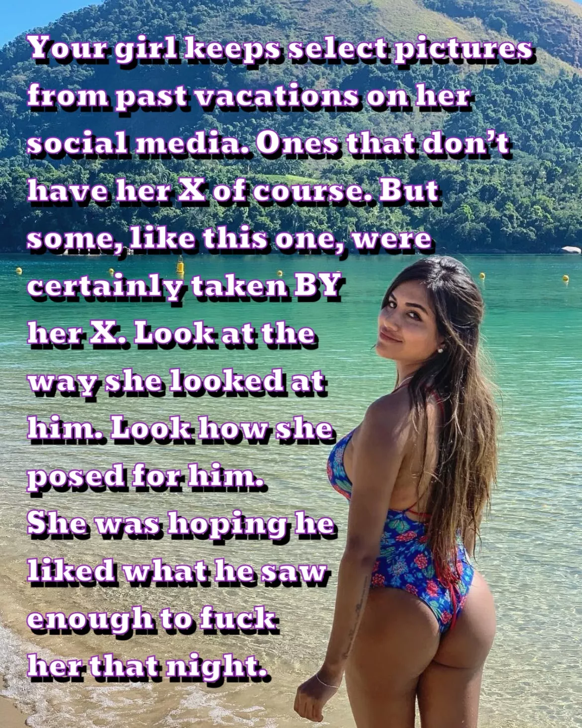 She deleted pictures WITH her EX but keeps ones taken BY her EX. What’s she thinking here? What happened after this was taken?