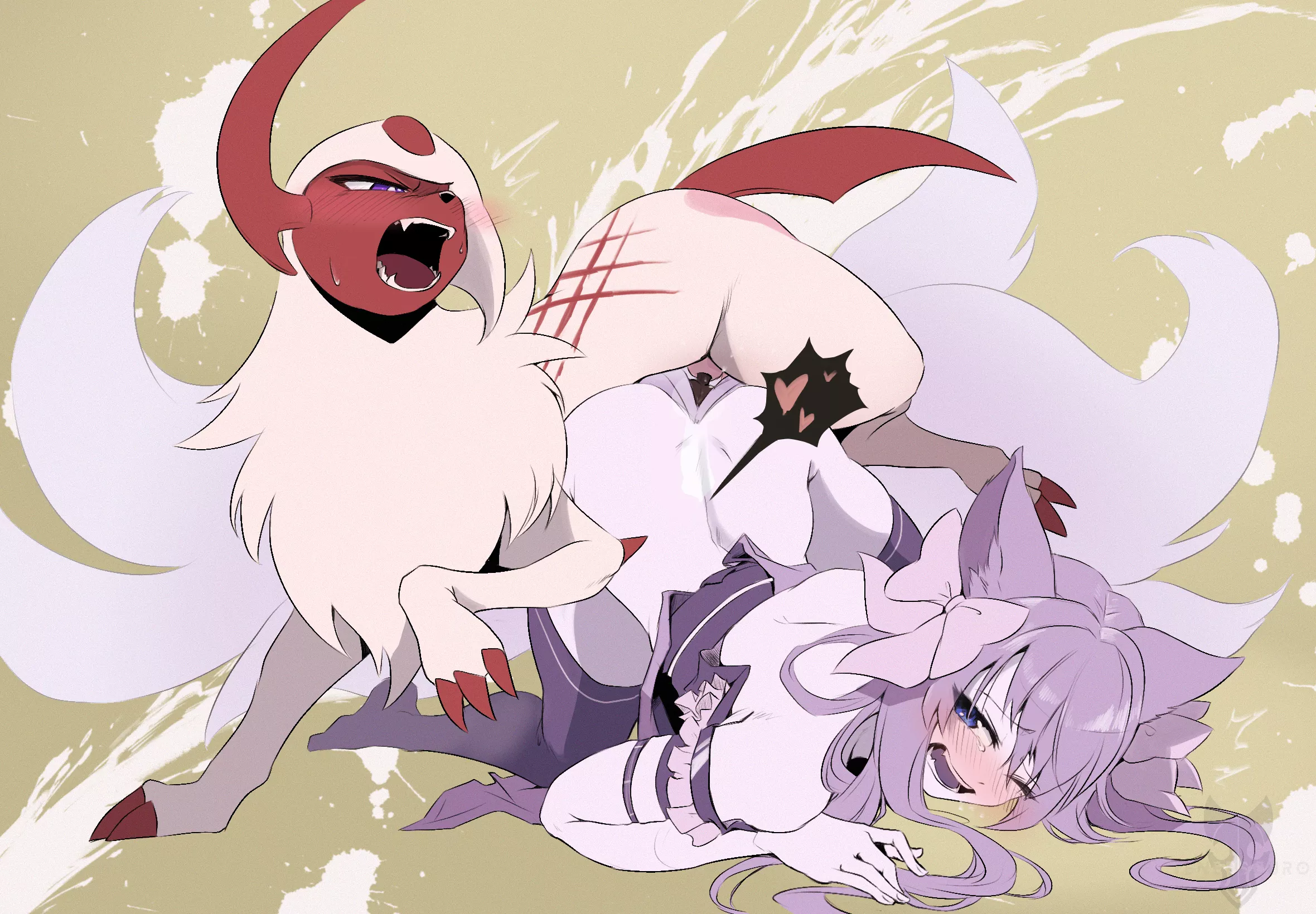 Shiny Absol cock would drive anyone wild (tenebscuro)[Pokemon]