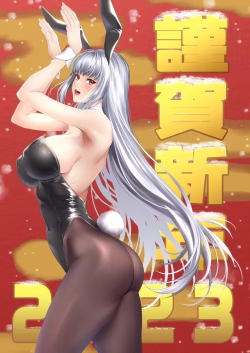 Silver-Haired Bunny Girl