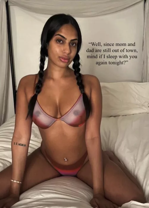 Sis wants to sleep in my bed again 🤷🏻‍♂️🥵