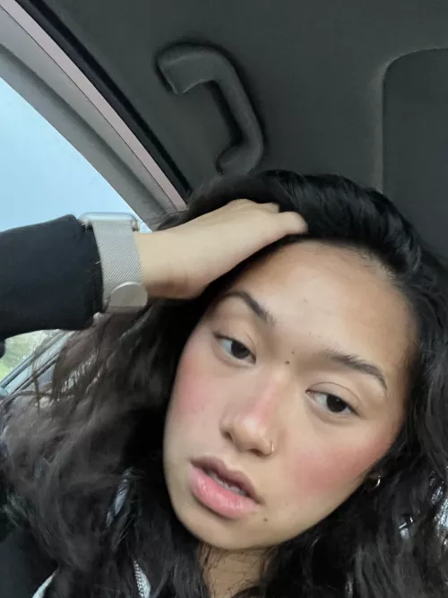 Sit behind me and play with my hair