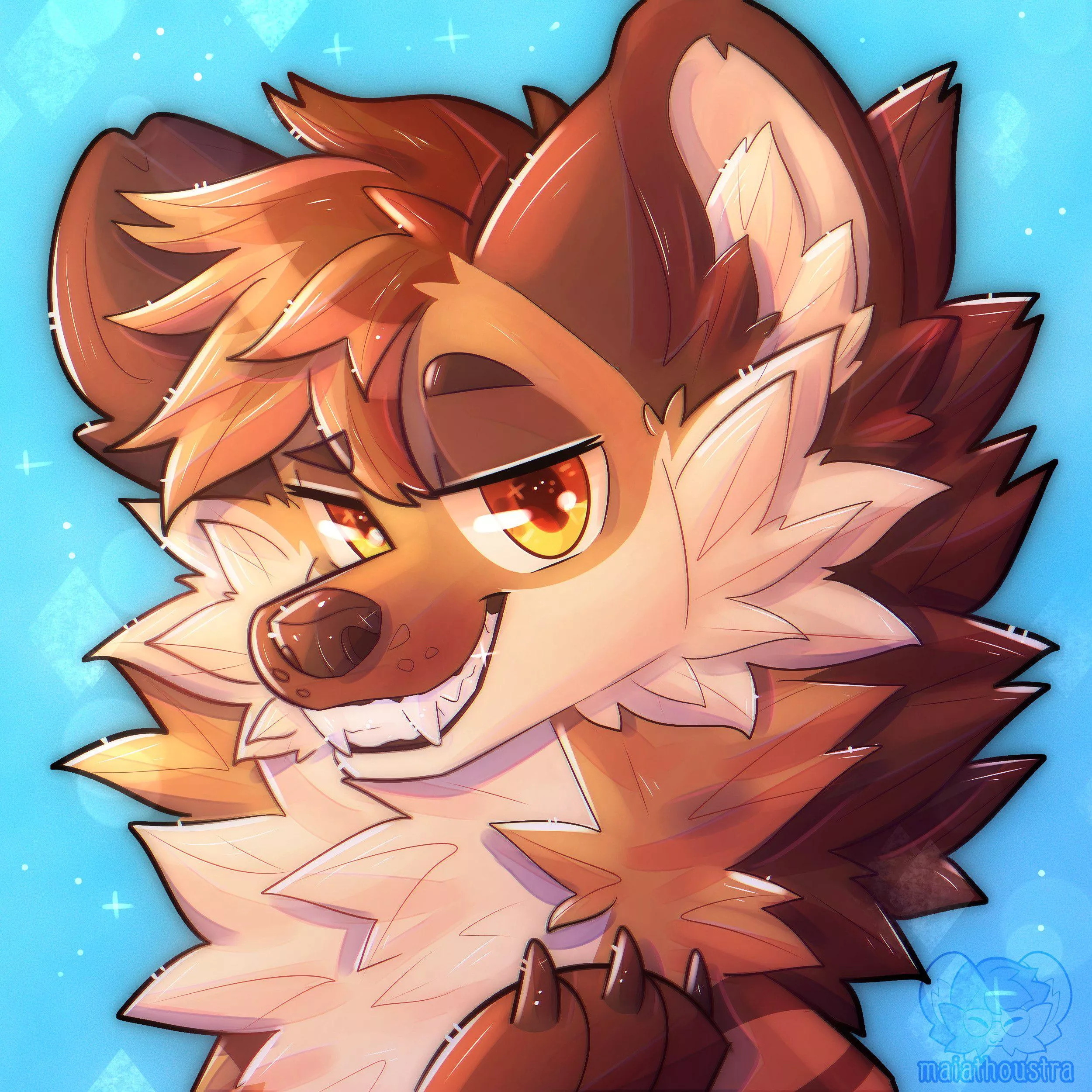 Smug ~ comm for Thunder, art by me @maiathoustra