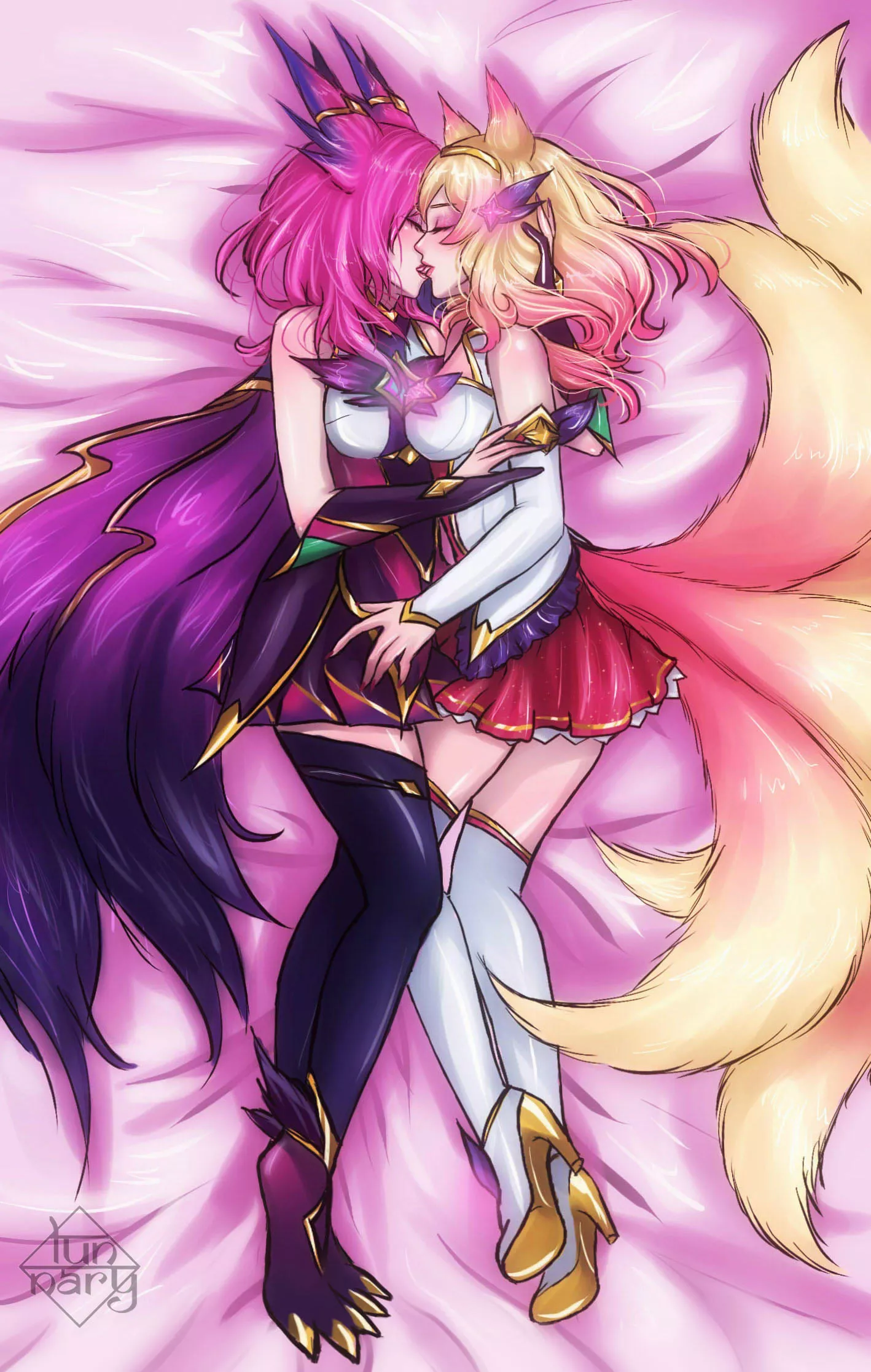 Star Guardian Xayah x Star Guardian Ahri (Lunnary Art)