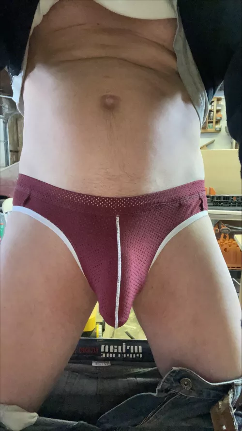 Strapped up in the shop