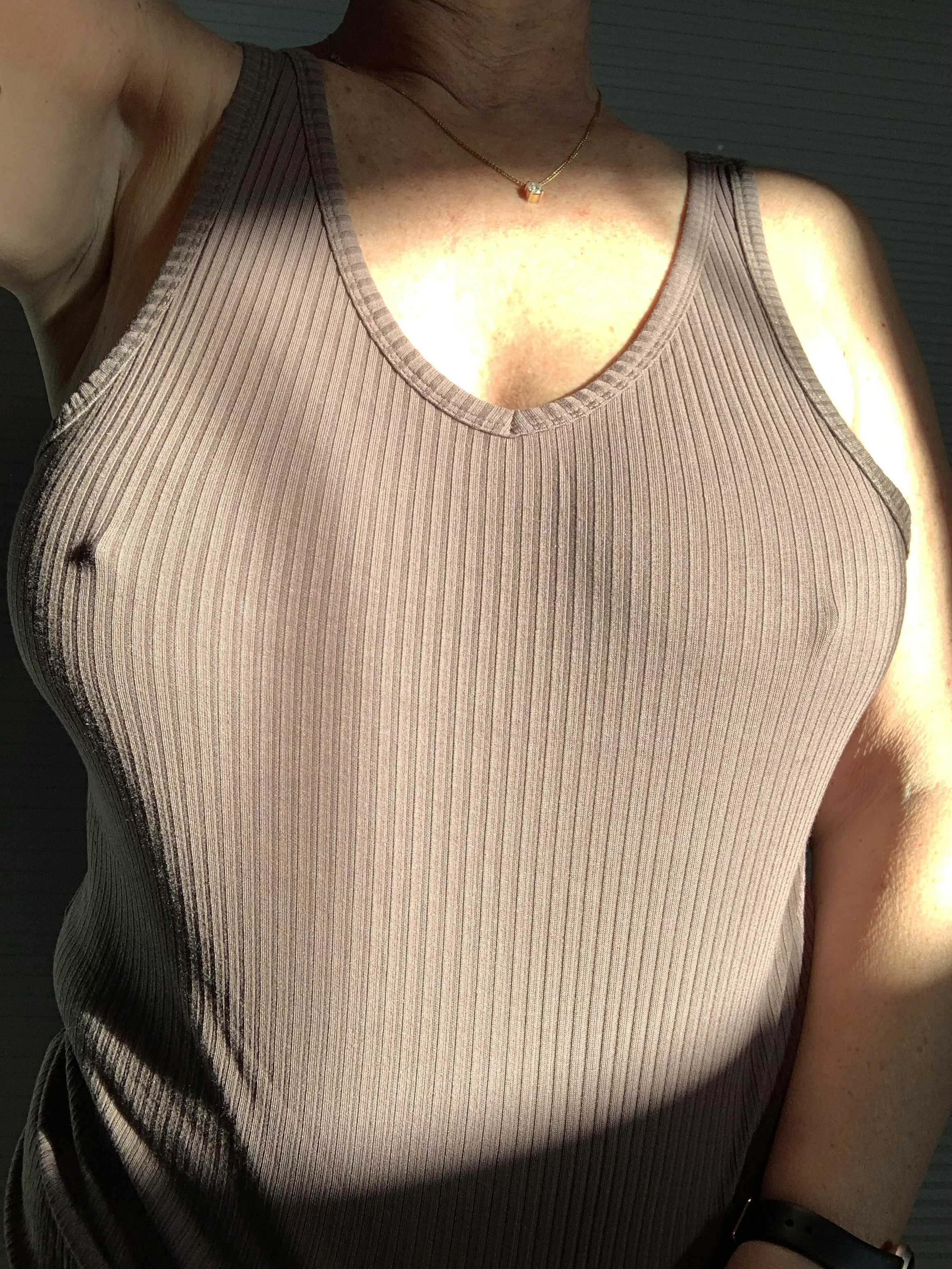 Sunshine on my boobies makes me happy.