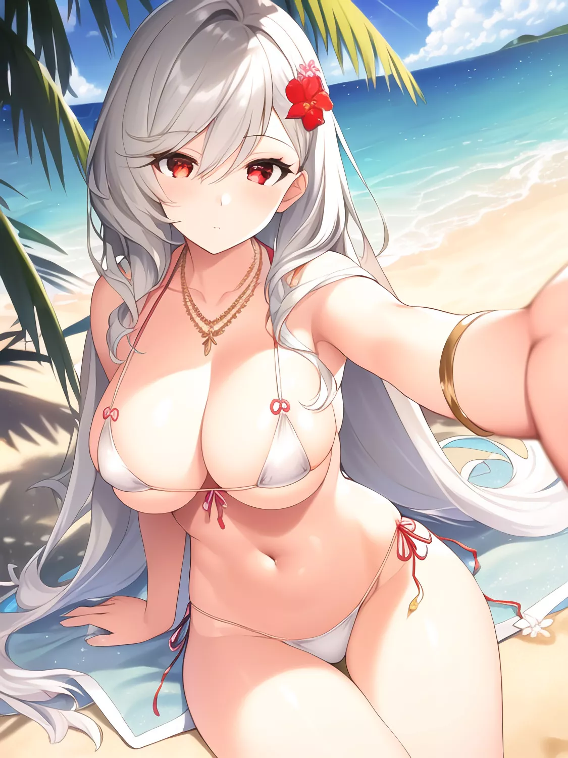 Taking a Selfie at the Beach