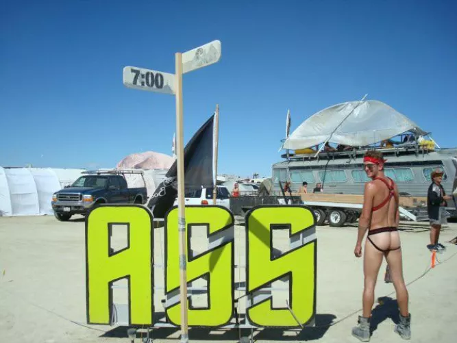 The pic needed to happen. Burning man jockstrap