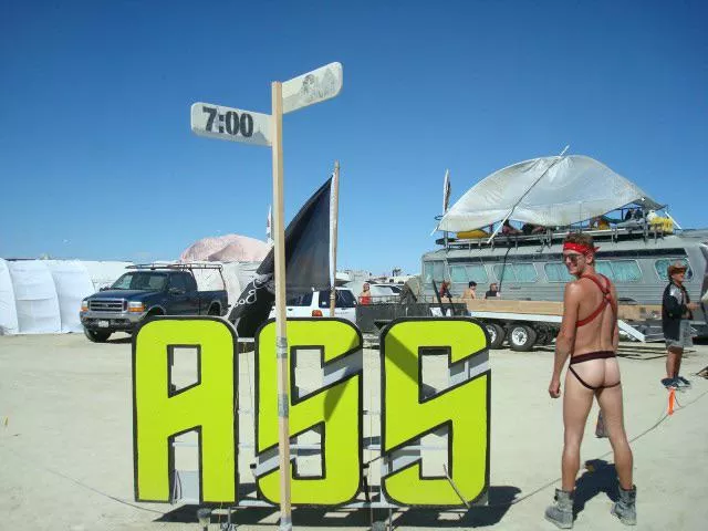 The pic needed to happen. Burning man jockstrap