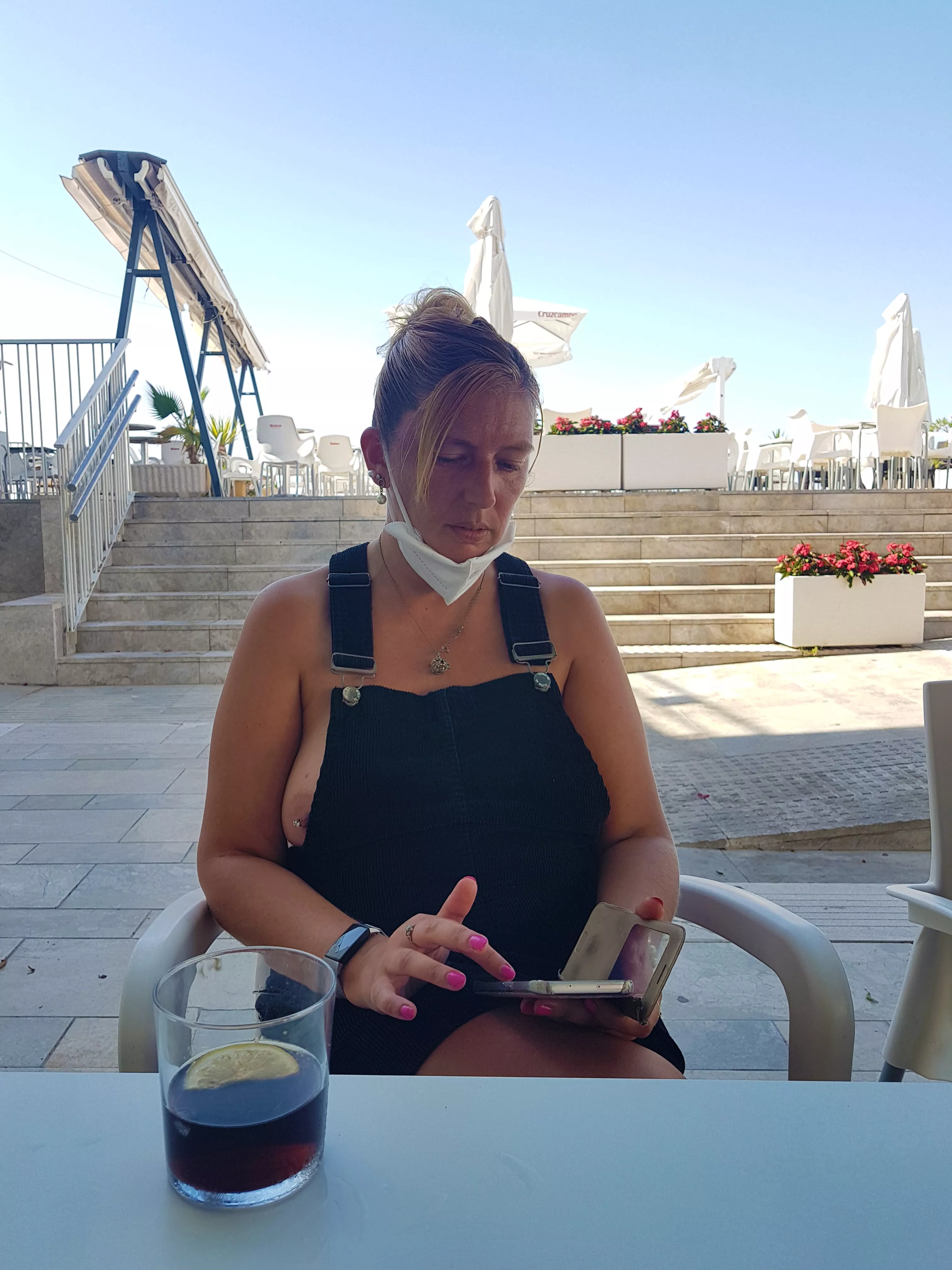 Think my nipple slipped out...