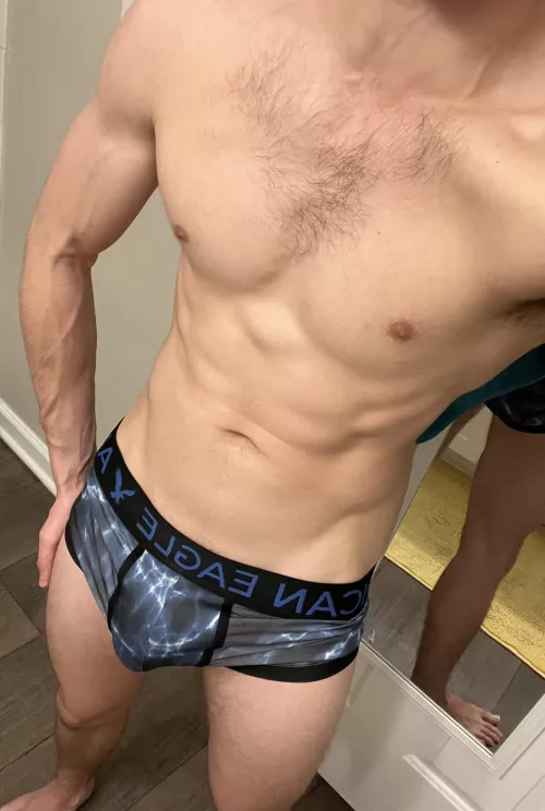 Underneath these, I’m completely soft, imagine the bulge when I’m not…