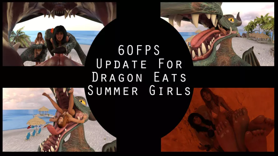 {Video} Dragon Eats Summer Girls Update (?/Dragon)(F/Human)(Soft)(Oral)(unwilling)(nsfw)(OC: WormsignVore Animations)