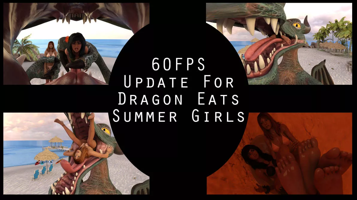 {Video} Dragon Eats Summer Girls Update (?/Dragon)(F/Human)(Soft)(Oral)(unwilling)(nsfw)(OC: WormsignVore Animations)