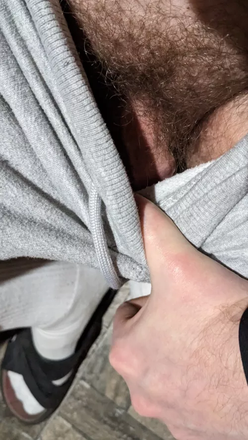 Won't you sniff daddy after car repair in the garage