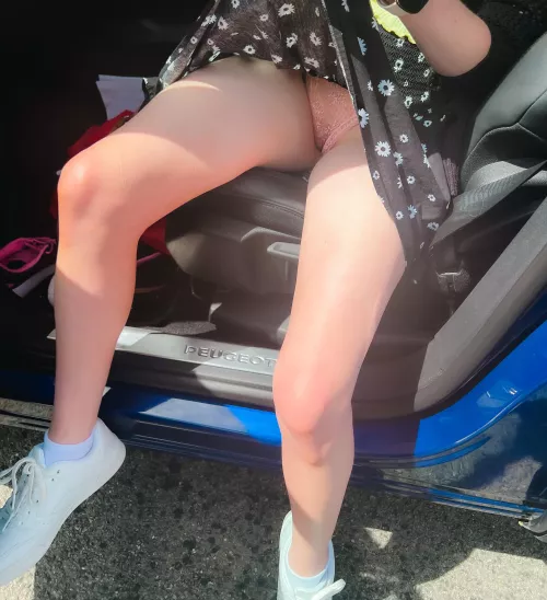 Would you like seeing me getting into my car in town?