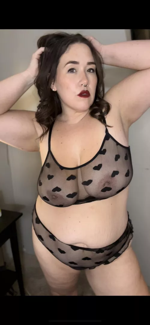 You come home from work, I’m waiting for you, like this.