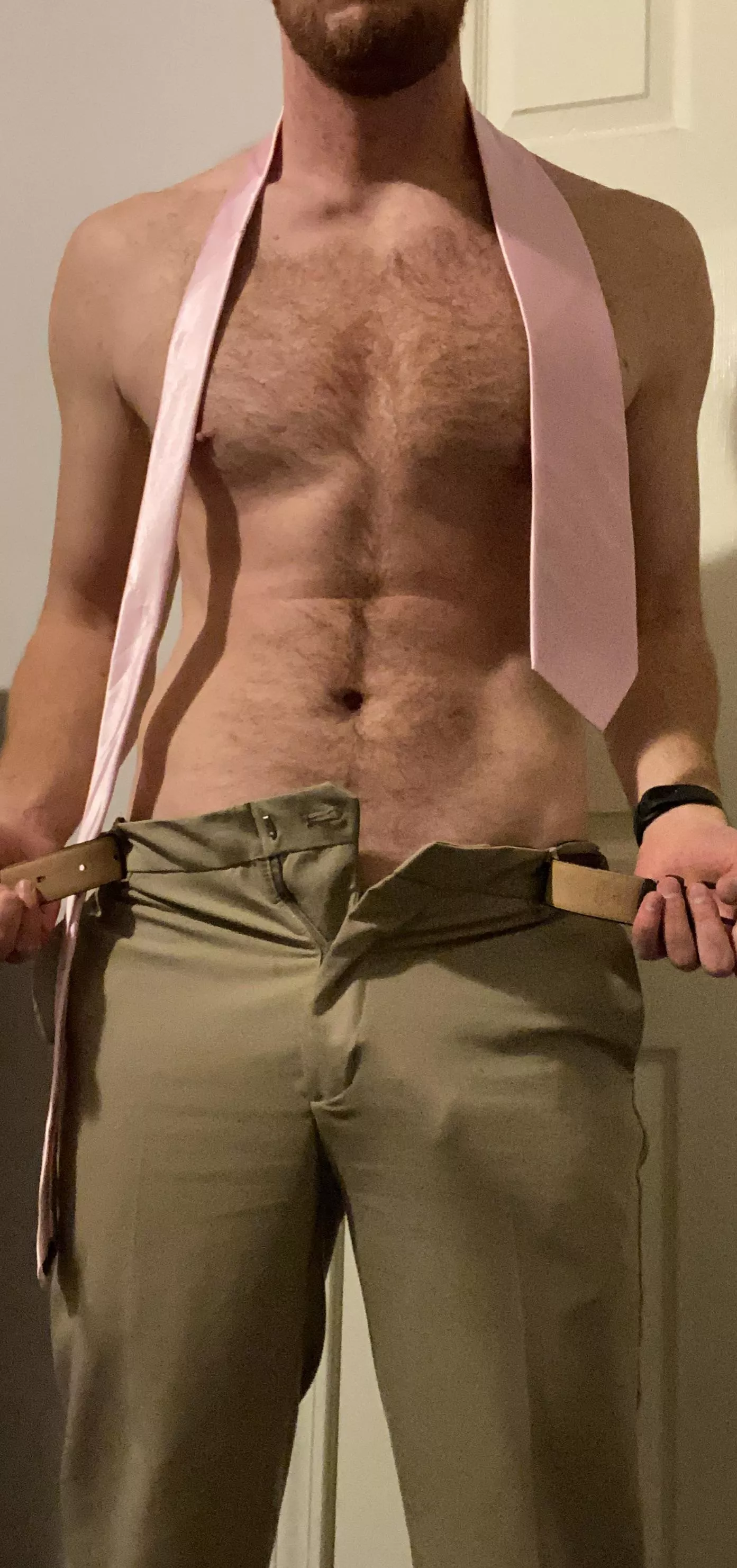 Are you going to sit back and watch me take these off or are you going to help?